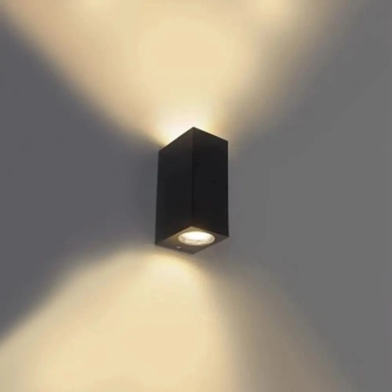 APLIQUE LED DECO RECTANGULAR 2*3W 3000K ILUMINACION LUCES NEGRO WANT - 2