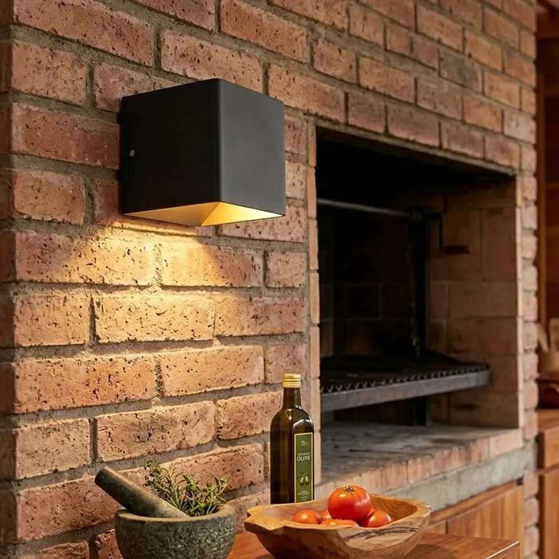 FOCO LUZ CALIDO APLIQUE PARA PARED LED INTERIOR IP20 3000K NEGRO WANT - 3