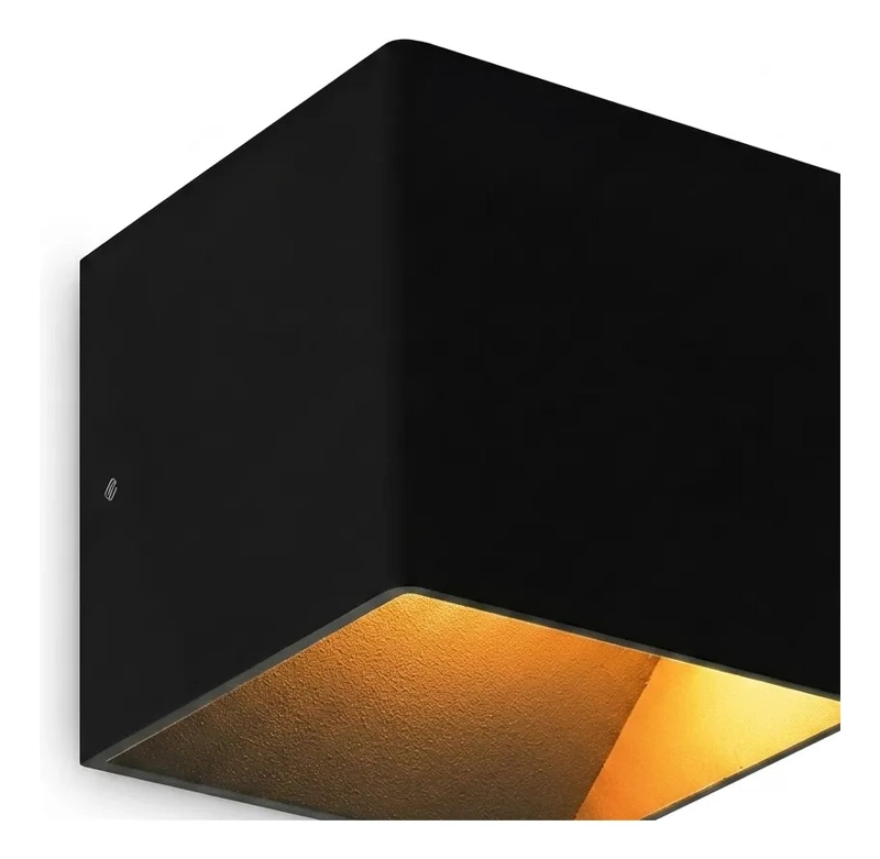 FOCO LUZ CALIDO APLIQUE PARA PARED LED INTERIOR IP20 3000K NEGRO WANT - 5