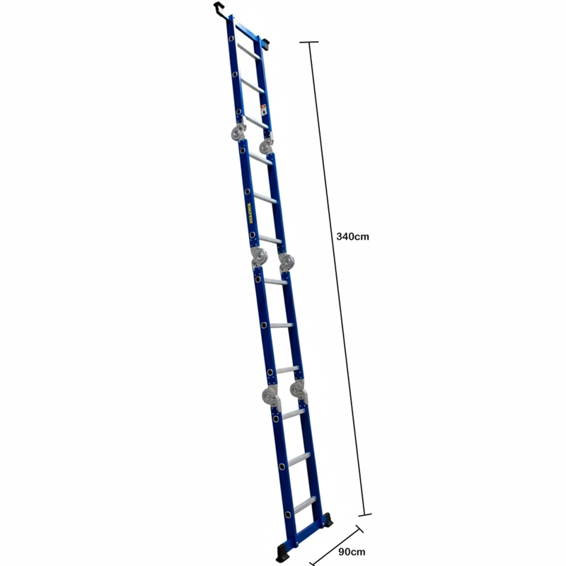 ESCALERA MULTIPROPOSITO DE ACERO 12 PELDAÑOS - 3