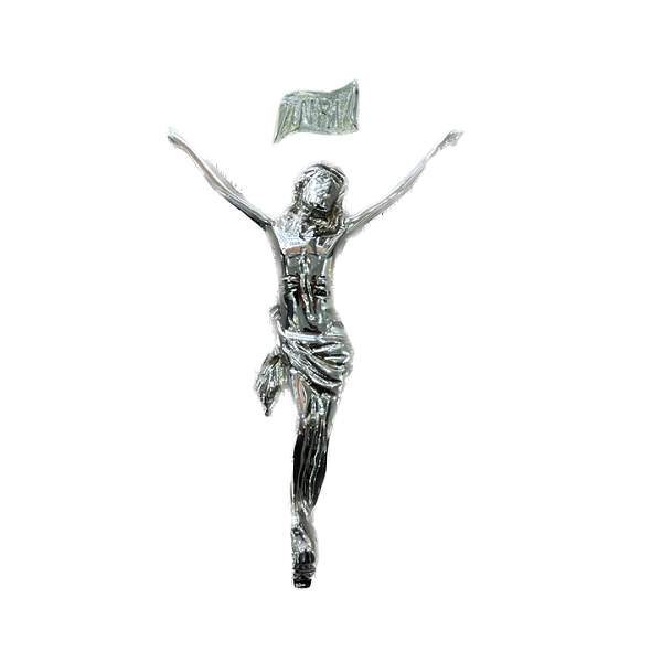 CRISTO CROMADO 34 CM - 1
