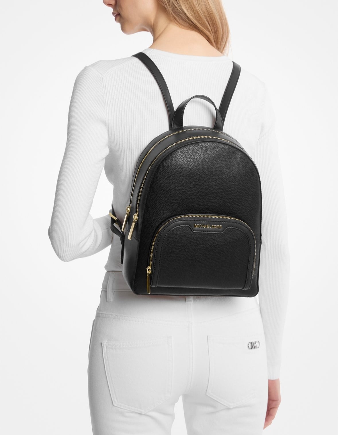 MOCHILA MICHAEL KORS JAYCEE BLACK - 4