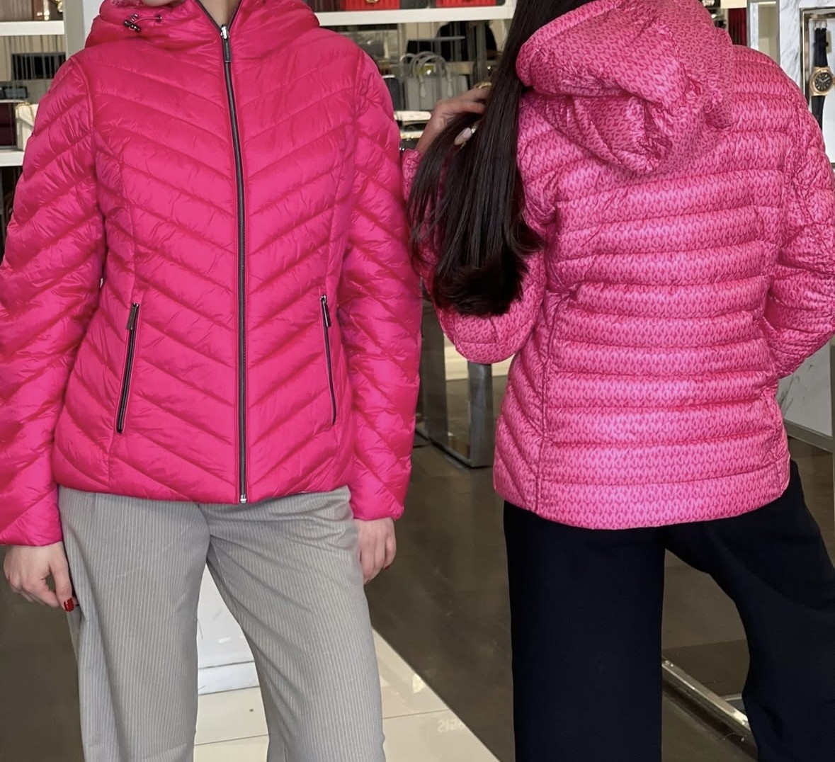 CHAQUETA MICHAEL KORS CHEVRON REVERSIBLE - 1