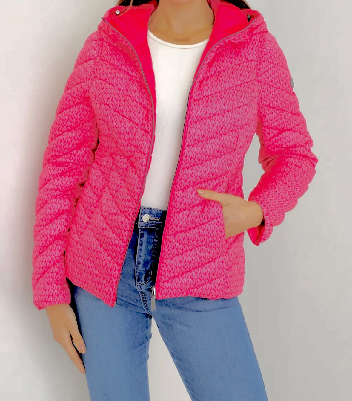 CHAQUETA MICHAEL KORS CHEVRON REVERSIBLE - 2