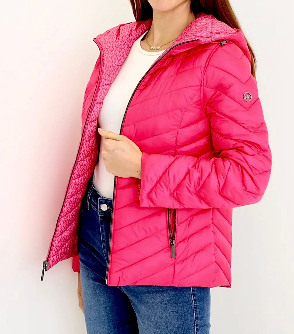 CHAQUETA MICHAEL KORS CHEVRON REVERSIBLE - 3
