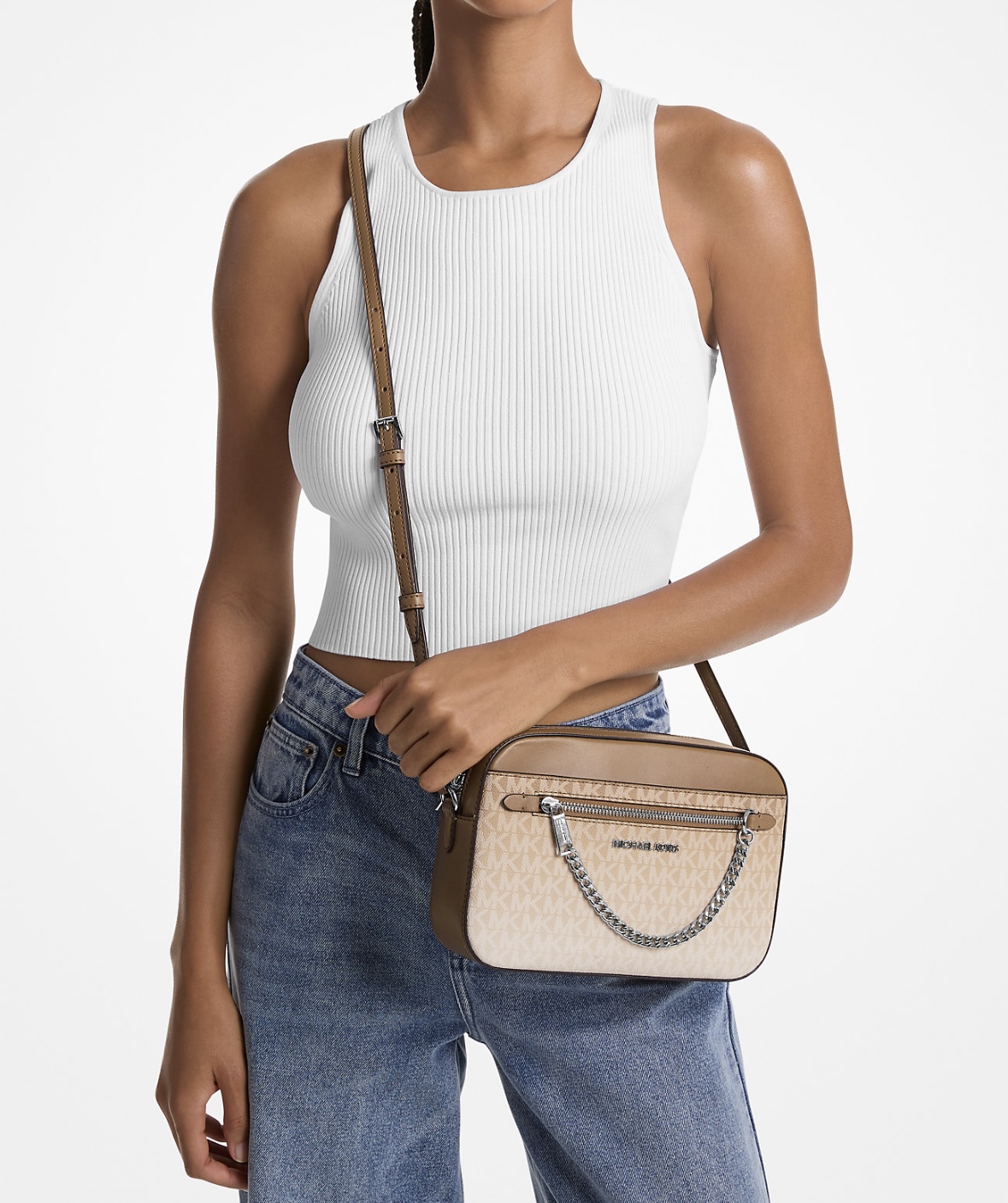 CARTERA MICHAEL KORS JET SET LOGO OMBRE - 4