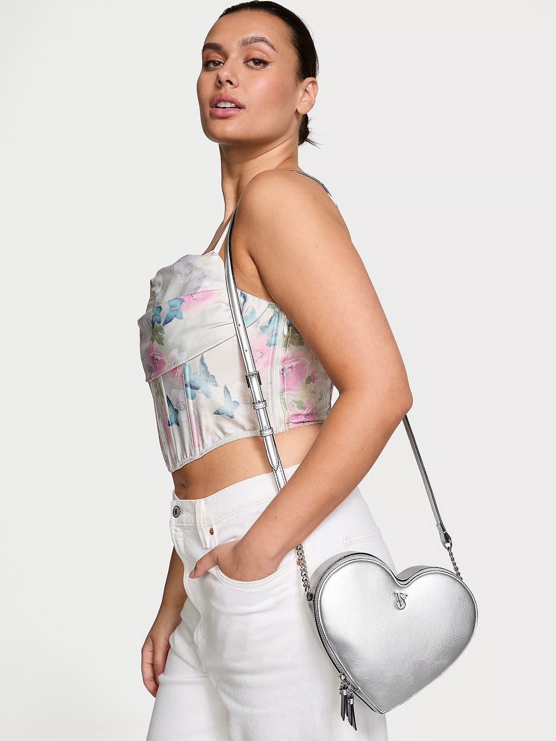 CARTERA VICTORIA'S SECRET HEART GREY - 3