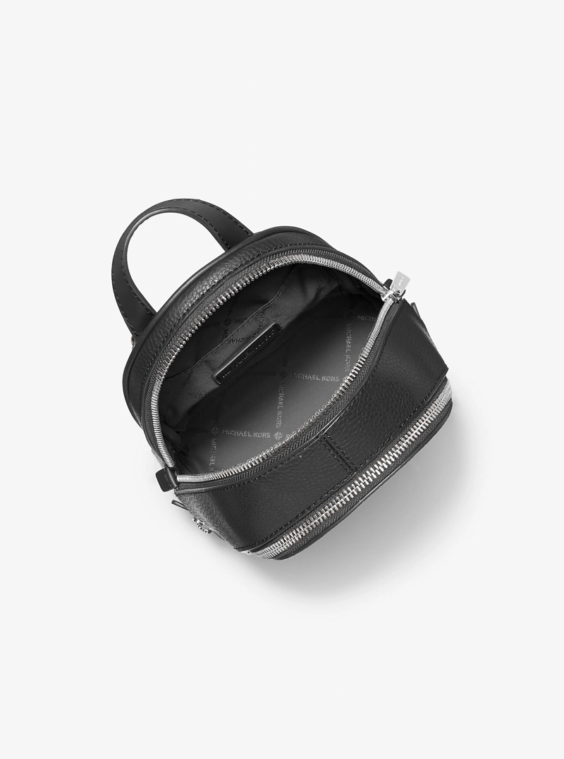 MOCHILA MICHAEL KORS RHEA SMALL LEATHER BLACK - 2