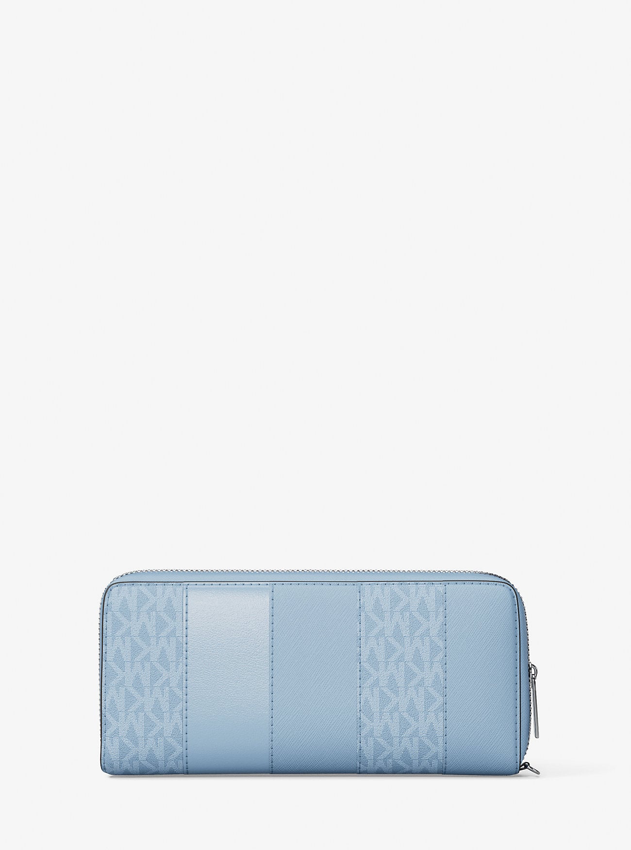 BILLETERA MICHAEL KORS STUDDED PATCHWORK CONTINENTAL SKY BLUE - 3
