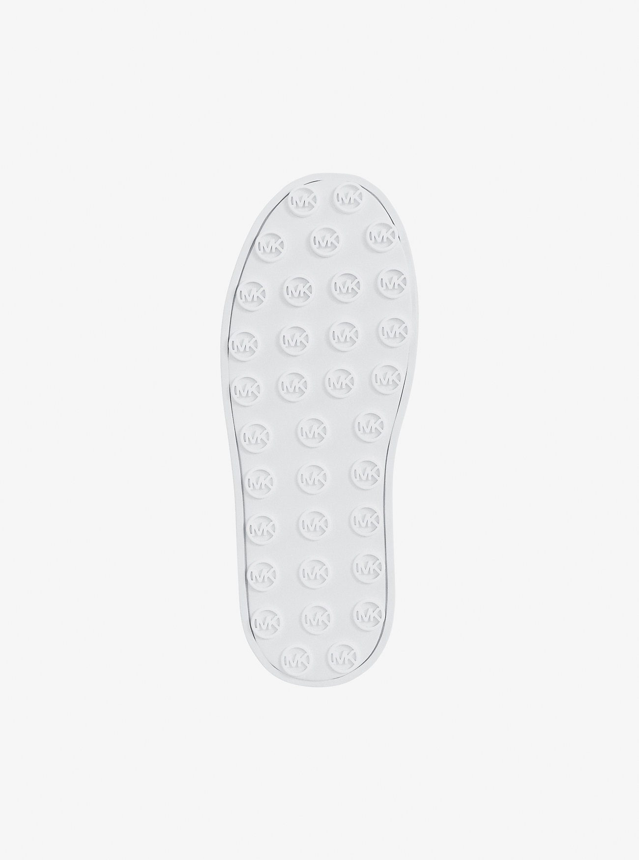 ZAPATILLAS MICHAEL KORS ROMEY EMBELLISHED MIXED-MEDIA SILVER - 6