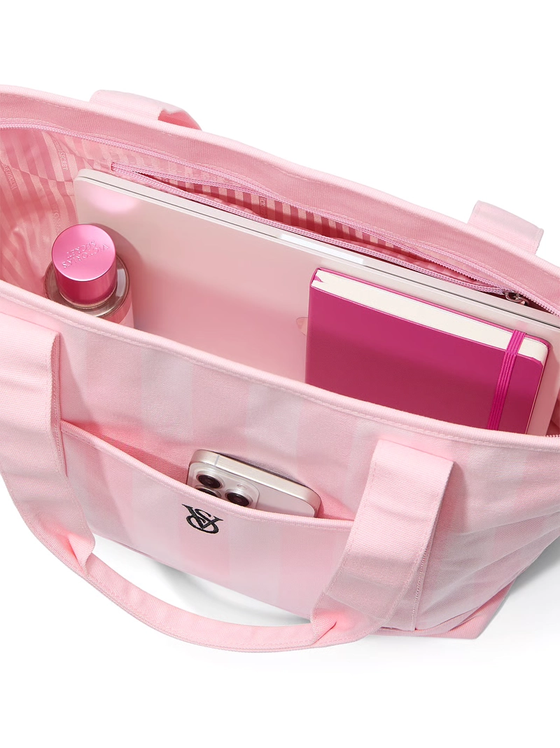 CARTERA VICTORIA'S SECRET SIGNATURE CANVAS TOTE - 4