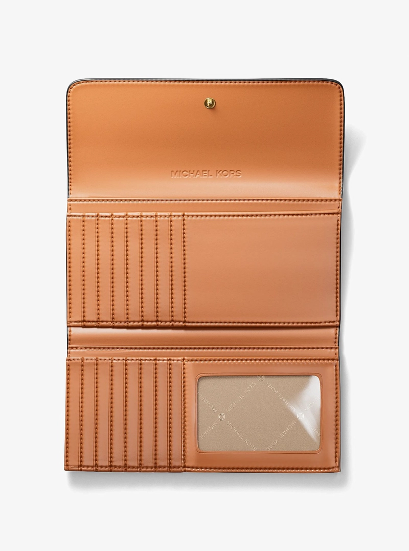 BILLETERA MICHAEL KORS JET SET TRI-FOLD LOGO - 2