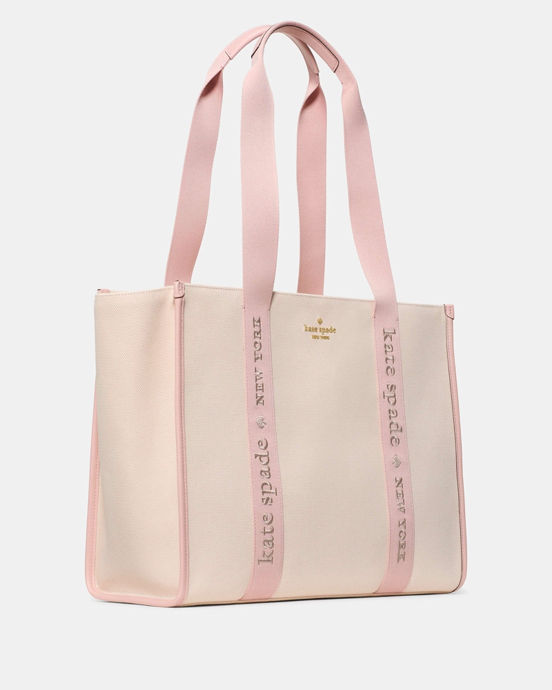 CARTERA TOTE KATE SPADE KIP CANVAS ROSE SMOKE - 2