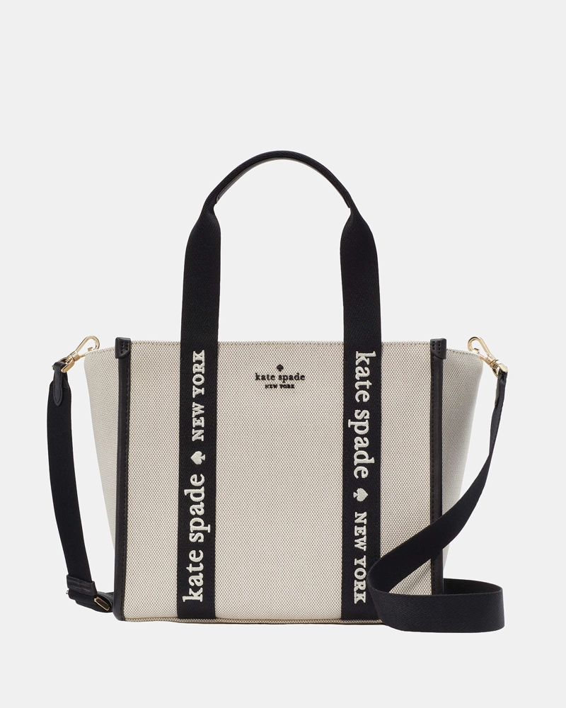 CARTERA KATE SPADE SMALL TOTE KIP CANVAS - 1