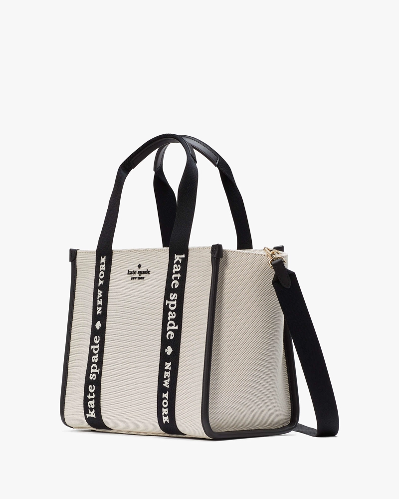 CARTERA KATE SPADE SMALL TOTE KIP CANVAS - 2