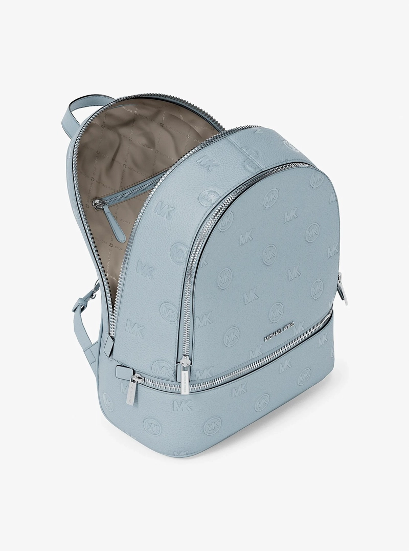MOCHILA MICHAEL KORS RHEA LOGO DEBOSSED - 2