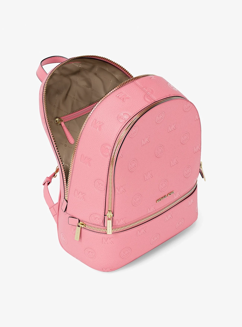 MOCHILA MICHAEL KORS RHEA LOGO DEBOSSED - 2