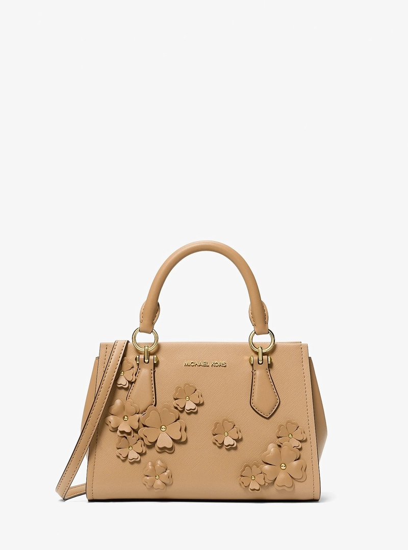 CARTERA MICHAEL KORS MARILYN FLORAL SATCHEL - 1