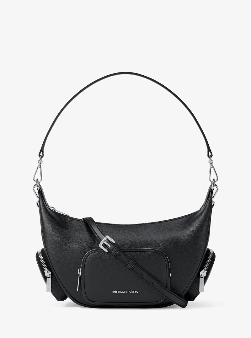CARTERA MICHAEL KORS MERRITT BLACK LEATHER - 1
