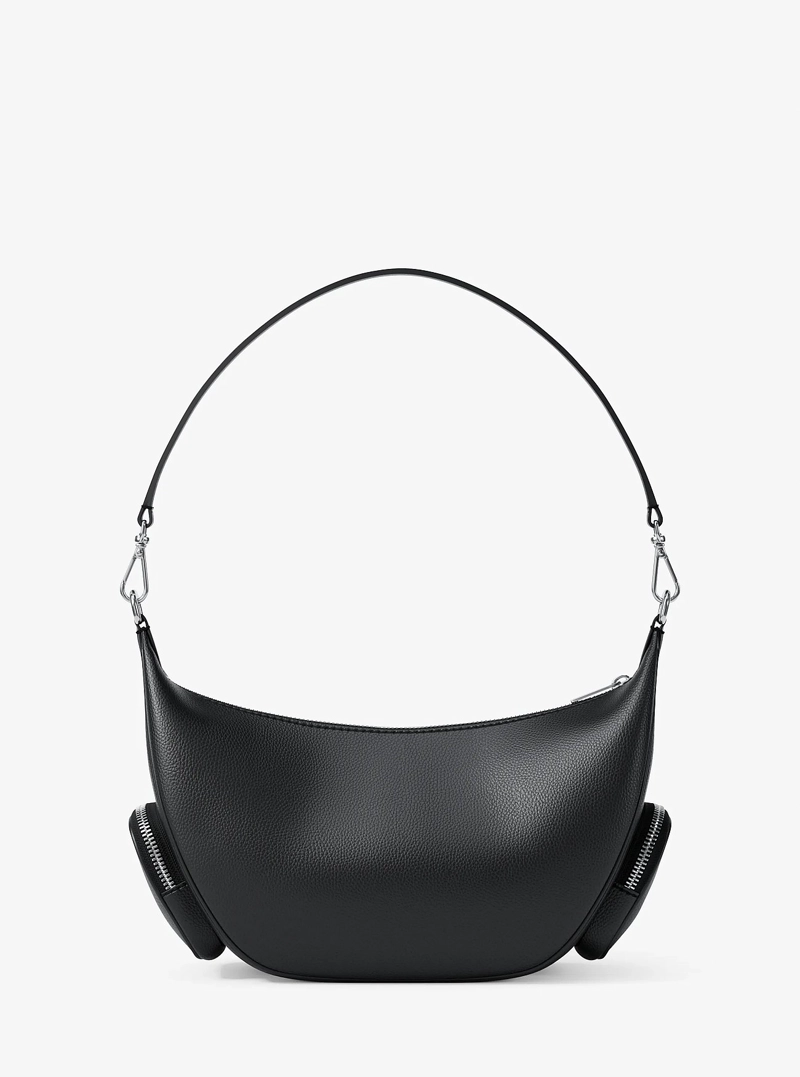 CARTERA MICHAEL KORS MERRITT BLACK LEATHER - 3
