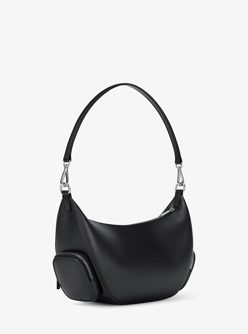 CARTERA MICHAEL KORS MERRITT BLACK LEATHER - 5