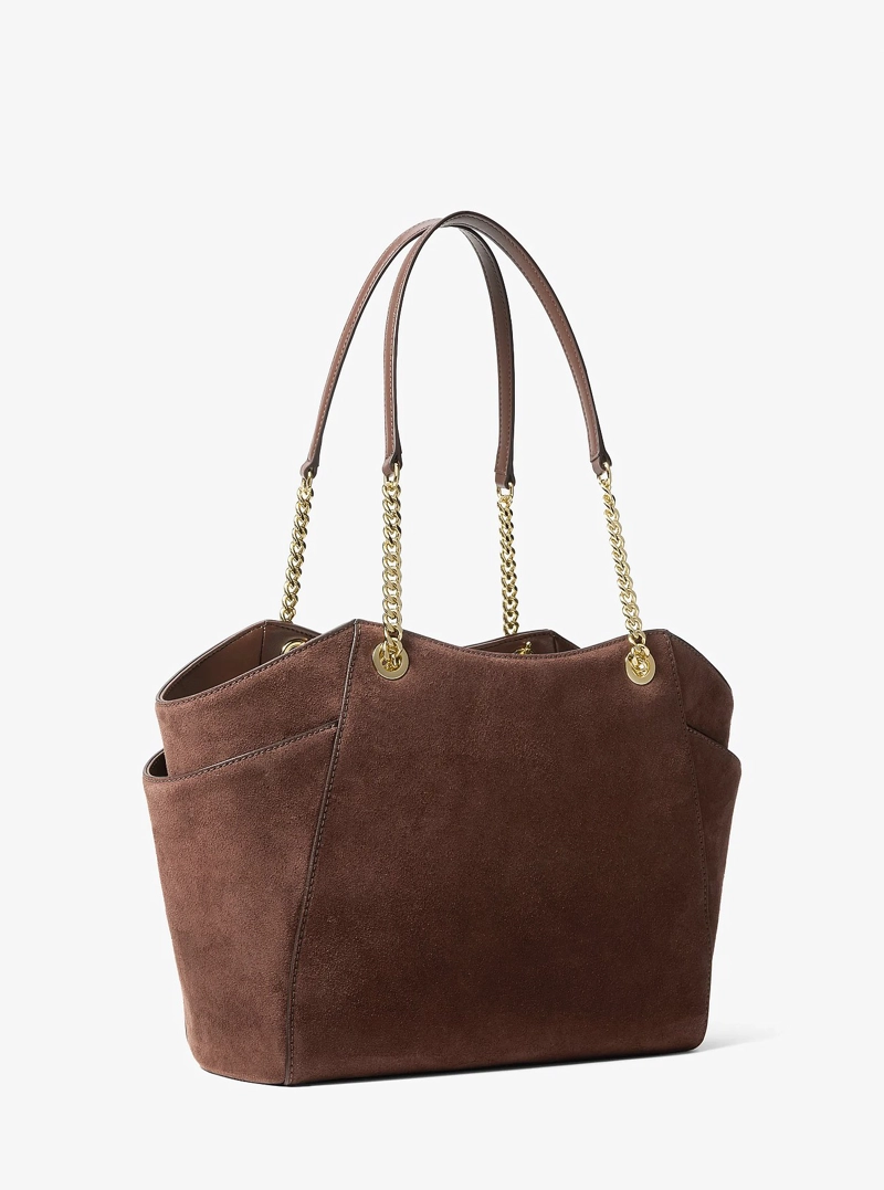 CARTERA MICHAEL KORS SIGNATURE SUEDE CHOCOLATE - 3