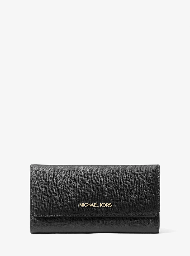 BILLETERA MICHAEL KORS TRI-FOLD CROSSGRAIN LEATHER - 1