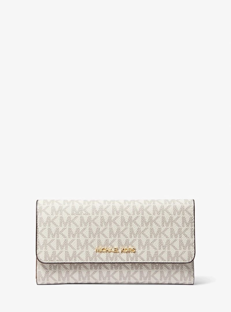 BILLETERA MICHAEL KORS TRI-FOLD LOGO SIGNATURE - 1