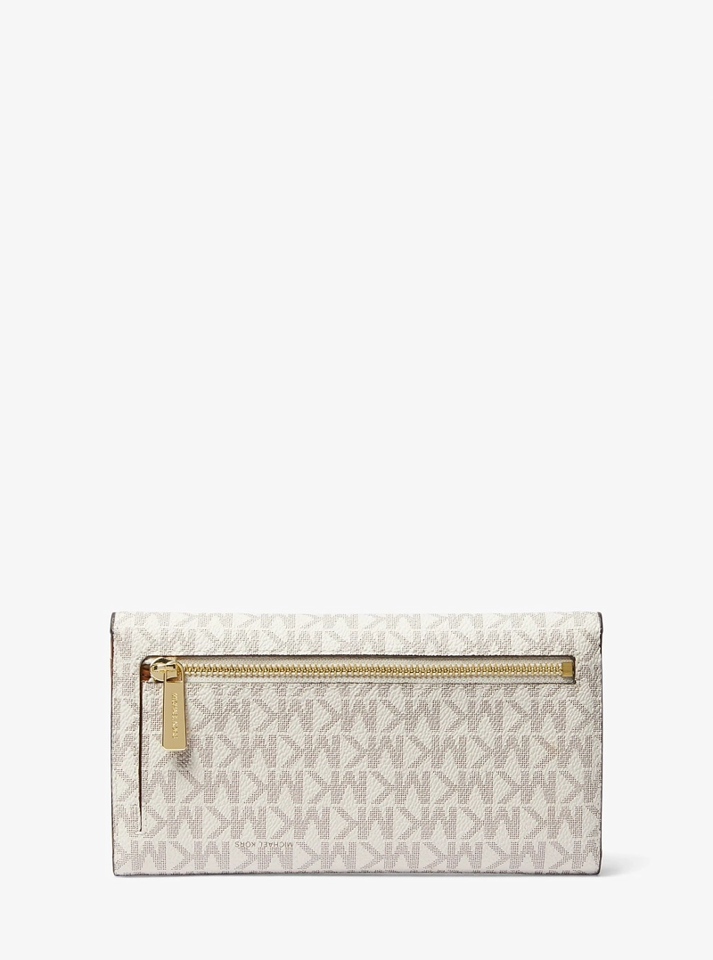 BILLETERA MICHAEL KORS TRI-FOLD LOGO SIGNATURE - 3