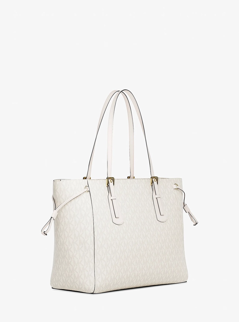 CARTERA MICHAEL KORS VOYAGER SIGNATURE LOGO TOP-ZIP TOTE BAG - 3