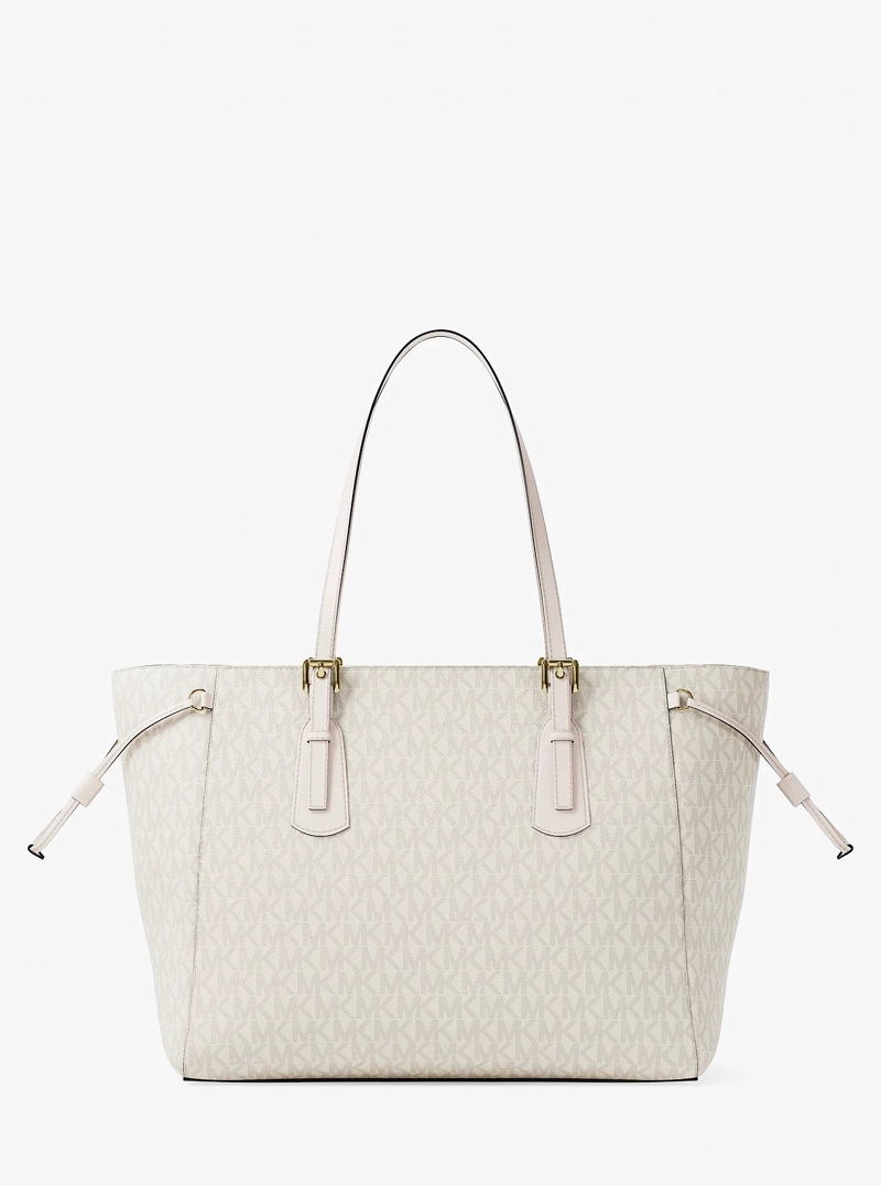 CARTERA MICHAEL KORS VOYAGER SIGNATURE LOGO TOP-ZIP TOTE BAG - 5