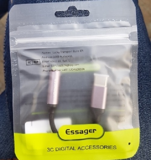 Adaptador audífonos tipo C a jack 3.5mm cordón reforzado aluminio resistente auxiliar - 4