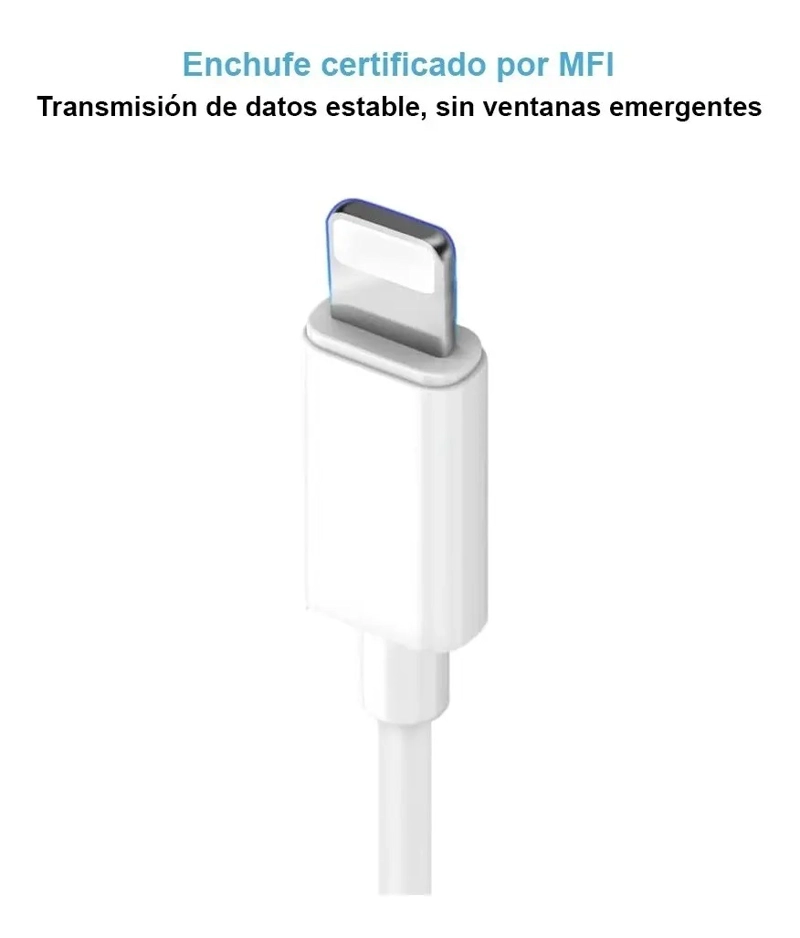 Adaptador Audífonos para Iphone CON Bluetooth Lightning Certificado a Cable Audio Jack 3,5 Auxiliar - 4