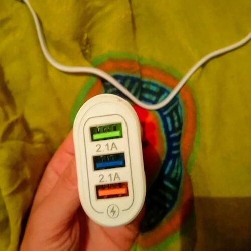 CARGADOR DE PARED CASA CELULAR 3 USB 3.5 AMP CARGA RÁPIDA TELÉFONOS SMARTPHONE TOTAL SIN CABLE - 2