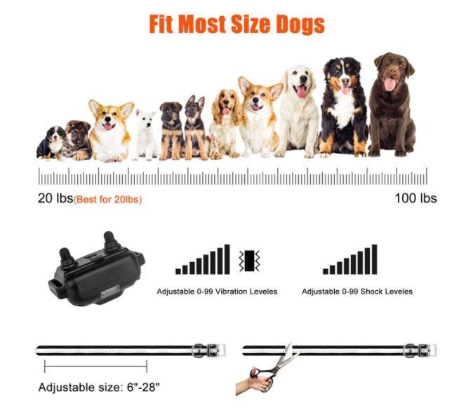 COLLAR PERROS ADIESTRAMIENTO CANINO ENTRENAMIENTO CONTROL REMOTO 2 - 3