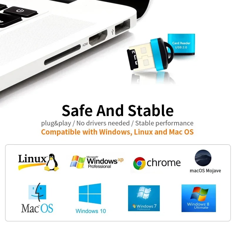 Adaptador Micro SD a USB MINI MUY PEQUEÑO Lector Tarjeta de Memoria SD a USB Portamemoria - 5