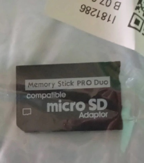 Adaptador MicroSD PSP Portatil Memory Stick Pro Duo, Cámara Sony - 4