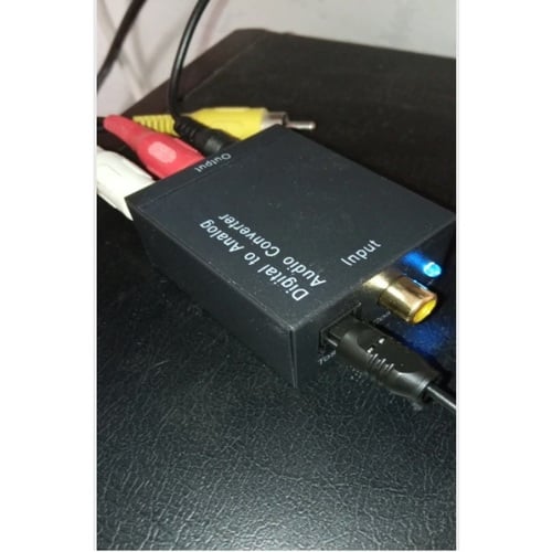 Adaptador Optico a RCA Convertidor Audio CON CABLE OPTICO TV - 4