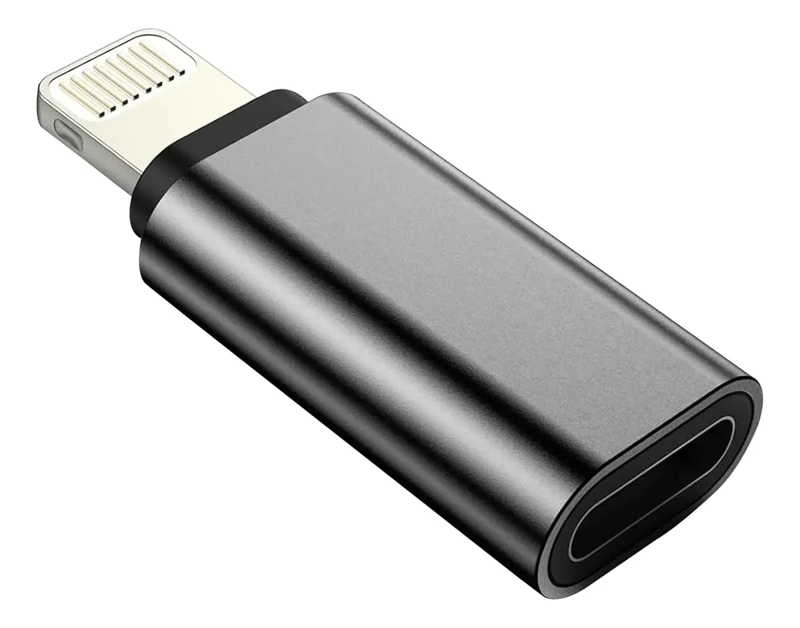Adaptador compatible Iphone Lightning A Tipo C OTG de 8 pines Macho A Tipo C Hembra Conector Hembra - 1