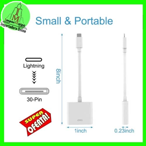 Adaptador Iphone Lightning OTG de 8 pines Macho A 30 Pines Hembra Conector Hembra - 4