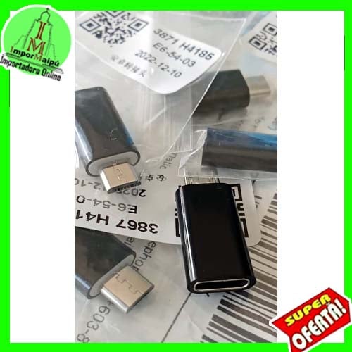 Adaptador Tipo C a Micro USB V8 Tipo C Hembra Micro USB Macho Celulares Android Samsung Huawei - 3
