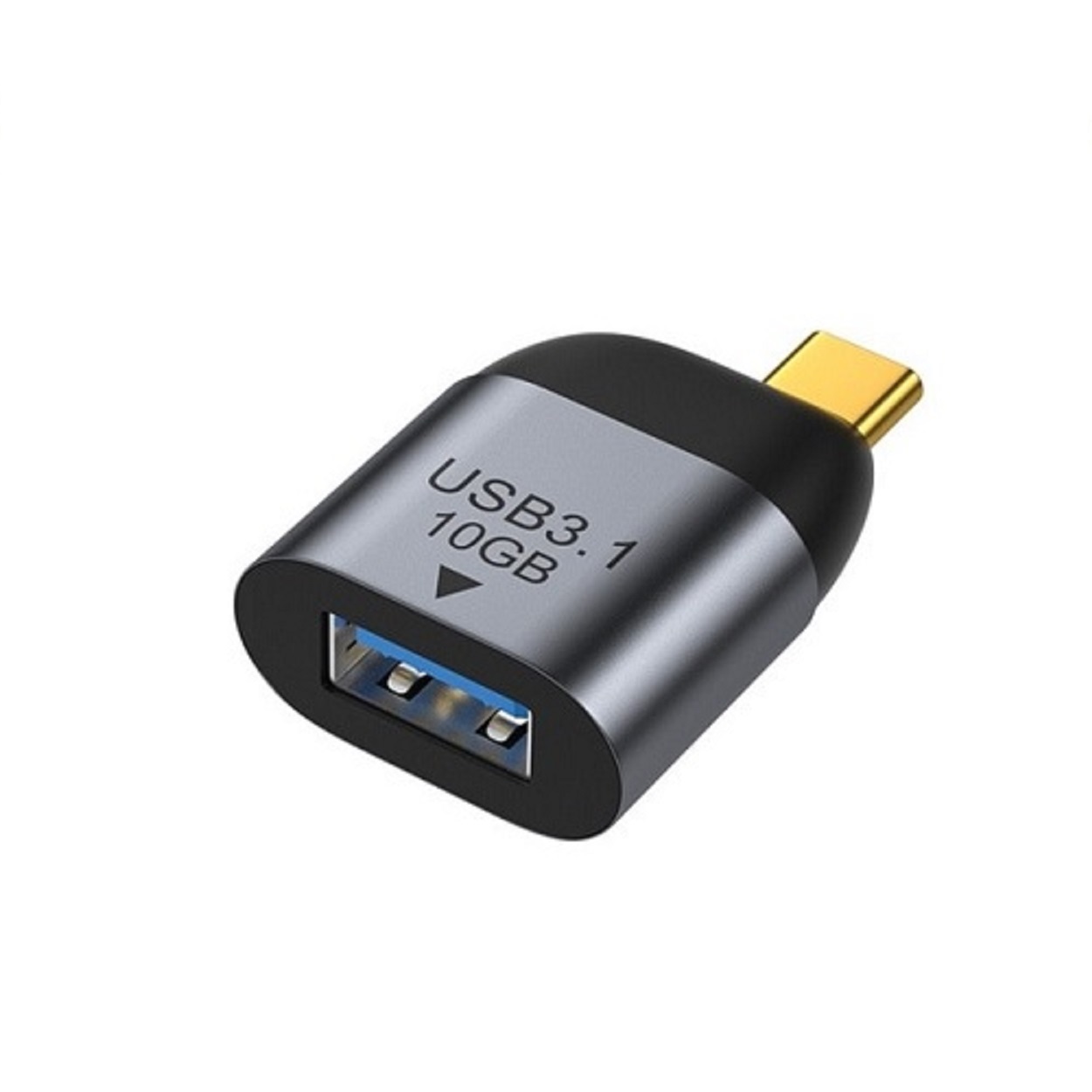 Adaptador Tipo C a USB 3.0 Aluminio 10GB/s Convertidor Para Celular Notebook Universal - 1