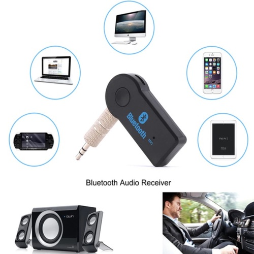 Adaptador Transmisor Receptor Bluetooth Auxiliar Radio Auto Carro Jack 3.5 Plug cuadrado/redondo - 2