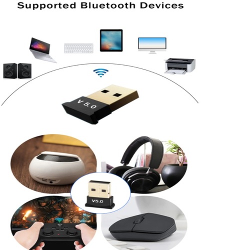Adaptador Transmisor Receptor USB Bluetooth 5.0 Para PC Notebook Inalambrico NO Radioautos - 2
