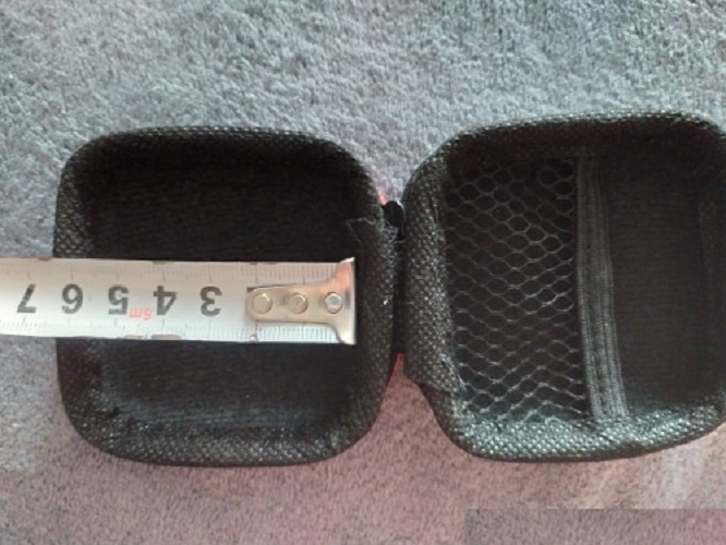 ESTUCHE PARA AUDÍFONOS U OTROS USOS BOLSO CASE AURICULARES ECOCUERO RIGIDO DURO RESISTENTE CUADRADO - 5
