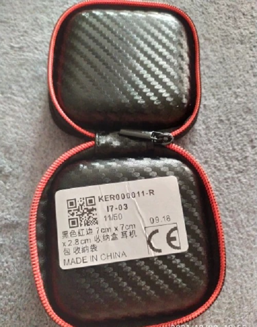 ESTUCHE PARA AUDÍFONOS U OTROS USOS BOLSO CASE AURICULARES ECOCUERO RIGIDO DURO RESISTENTE CUADRADO - 6