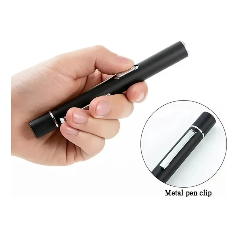 Linterna Tipo Lapiz Led Diagnostico 3 en 1 Luz UV Laser Recargable Medico De Bolsillo Para Ojos - 2