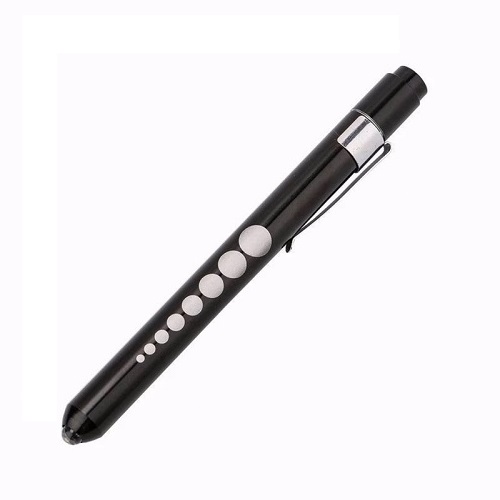 Linterna Tipo Lapiz Regla Led Medica Para Diagnostico Medico Metal Pilas AAA De Bolsillo Para Ojos - 1
