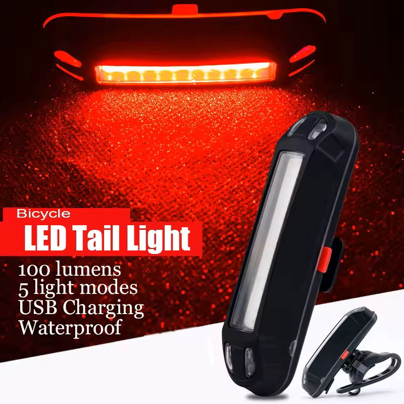 LUZ LINTERNA LED BICICLETA BALIZA MUY POTENTE RECARGABLE USB COLORES FRONTRAL Y TRASERA GOOFY - 5