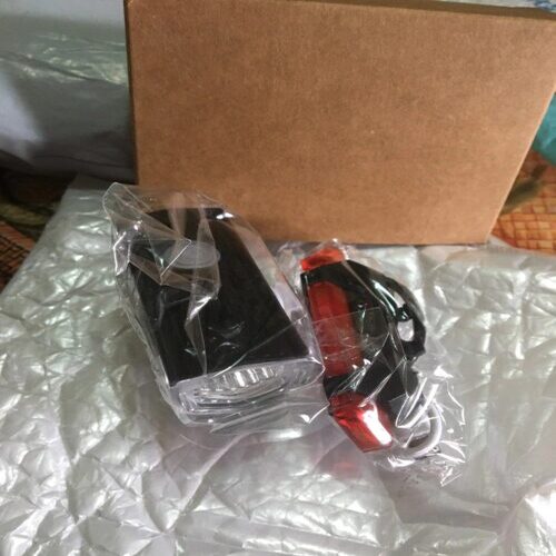 LUZ LINTERNA LED BICICLETA LUZ DELANTERA Y TRASERA ROJA RECARGABLES USB PARA BICI - 4